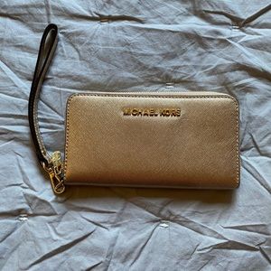 Michael Kors Gold Wallet